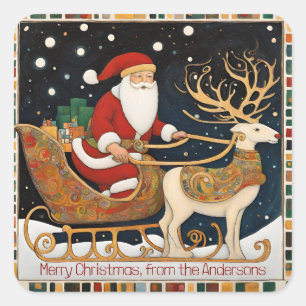 Kerstmis Vierkante Sticker