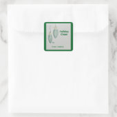 Kerstmis Vierkante Sticker (Tas)