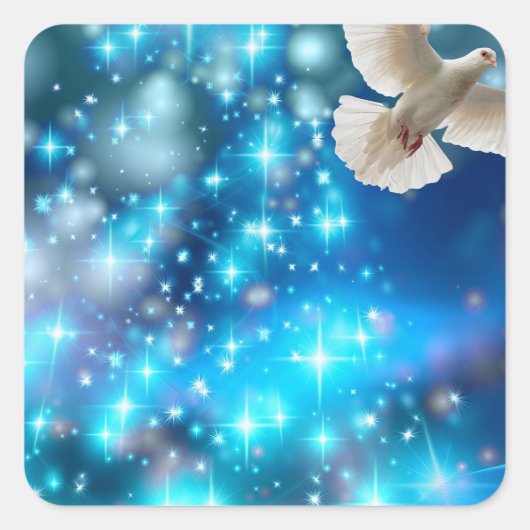 Kerstmis Vierkante Sticker (Voorkant)