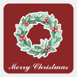 Kerstmis Vierkante Sticker