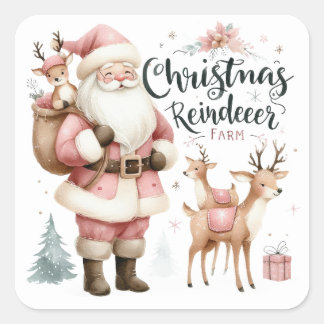 Kerstmis Vierkante Sticker
