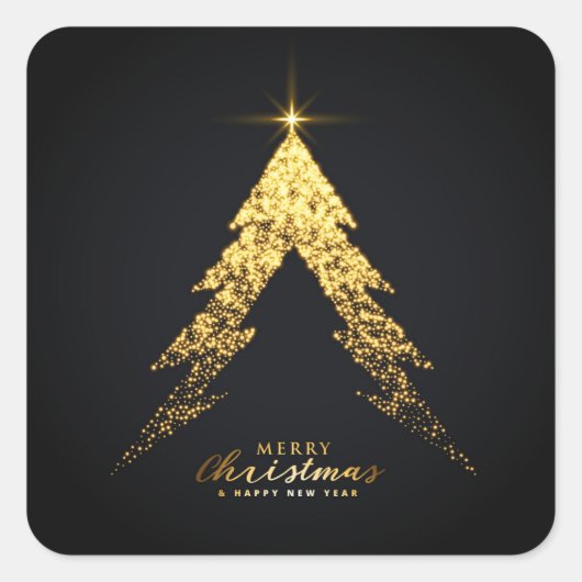 Kerstmis Vierkante Sticker (Voorkant)