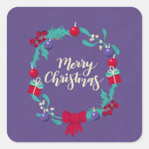 Kerstmis Vierkante Sticker