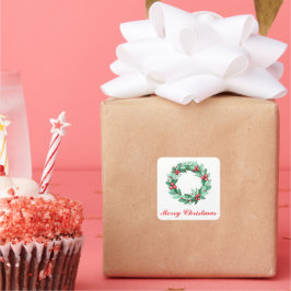 Kerstmis Vierkante Sticker