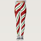 Kerstmis vind ik Snoep Leggings Red Green Pants (Voorkant)