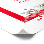 Kerstmis vind je stoel poster (Hoek)