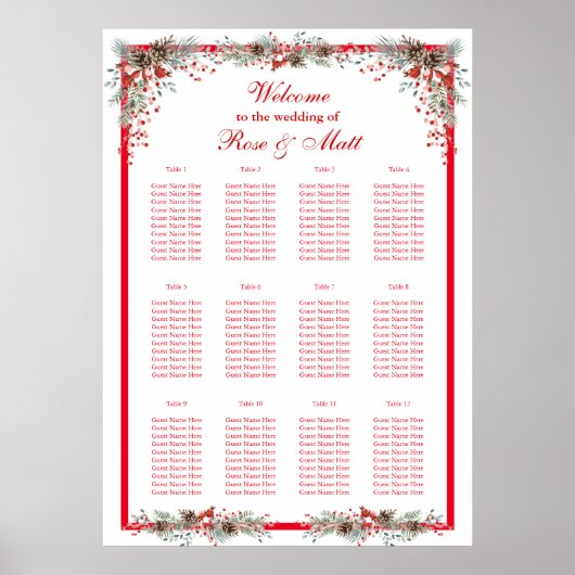 Kerstmis vind je stoel poster (Voorkant)