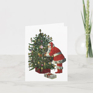 Kerstmis Vintage Dank Je Bedankkaart