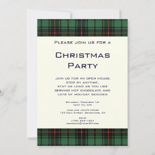 Kerstmis vintage, geruit, Davidson Modern patroon Kaart