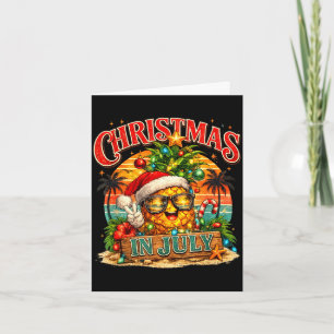Kerstmis vintage in juli zomer squad mannen vrouwe kaart