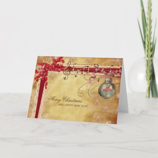 Kerstmis vintage kaart (Voorkant)