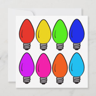 Kerstmis Vintage Lichtpeertjes Kaart
