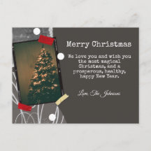 Kerstmis Vintage Opgewaardeerde Instant Foto Schri