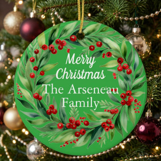 Kerstmis Vintage Persoonlijk Keramisch Ornament