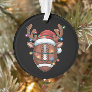 Kerstmis Voetbal Fan Santa Hoed Sport Kerstmis  Ornament