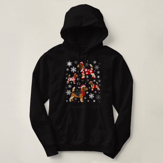 Kerstmis voor beagle overs hoodie (Design voorkant)