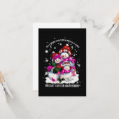 Kerstmis voor Borstkanker Kaart (Voorkant / Achterkant in situ)