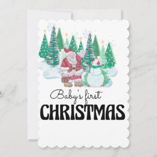 Kerstmis voor de allerkleinsten feestdagenkaart