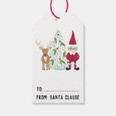 Kerstmis voor de kerstman van en naar cadeaulabel (Voorkant)