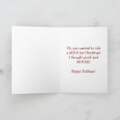 Kerstmis voor de Minnaars van de Muilezel of van Feestdagen Kaart (Binnen)