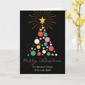 Kerstmis voor een eerwaarde en zijn vrouw kaart (Gele Bloem)