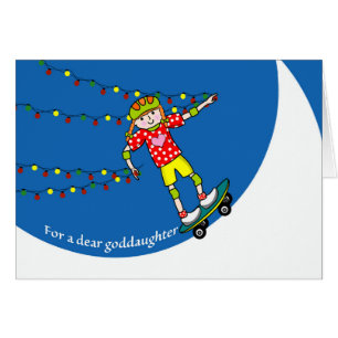 Kerstmis voor Goddochter, Girl Skateboarding