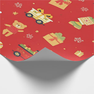 Kerstmis voor kinderen Sinterklaas & Speelgoed 76 Cadeaupapier