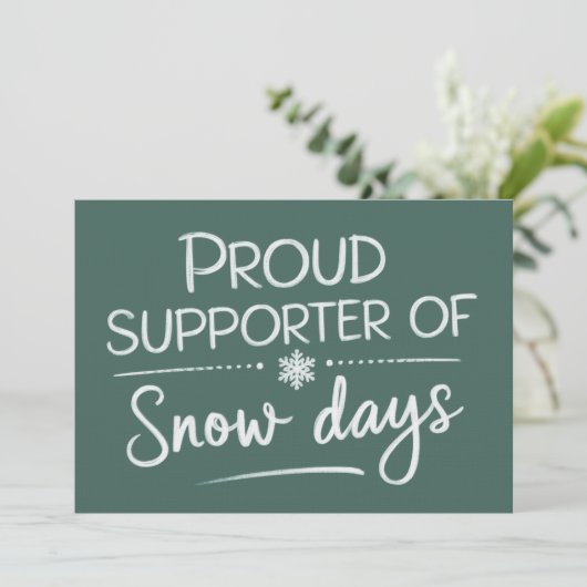 Kerstmis voor leerkrachten Trots supporter van sne Kaart (Staand voorkant)