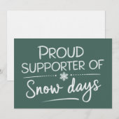 Kerstmis voor leerkrachten Trots supporter van sne Kaart (Voorkant / Achterkant)