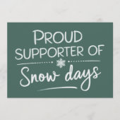 Kerstmis voor leerkrachten Trots supporter van sne Kaart (Voorkant)