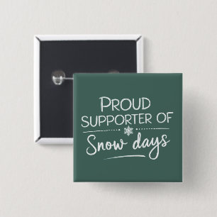 Kerstmis voor leerkrachten Trots supporter van sne Vierkante Button 5,1 Cm