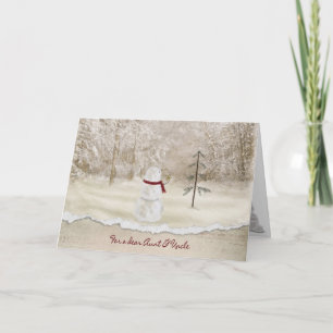 Kerstmis voor tante en Oom Feestdagen Kaart