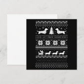 Kerstmis voor Teckel Notitiekaartje (Voorkant / Achterkant)