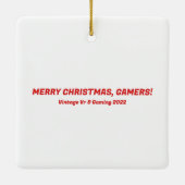 kerstmis voor VR en games Keramisch Ornament (Achterkant)