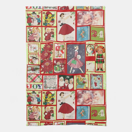 Kerstmis voorbij keukenhanddoek (Verticaal)