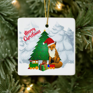 Kerstmis Vos Ornament