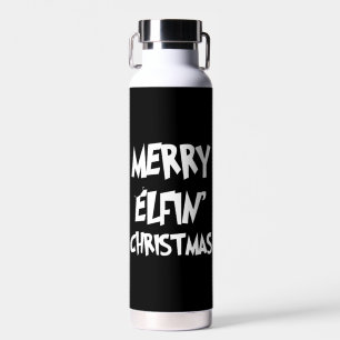 Kerstmis - Vrolijk Elfijnen' Kerstmis Waterfles