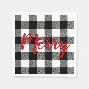Kerstmis vrolijke Buffalo Plaid Servet