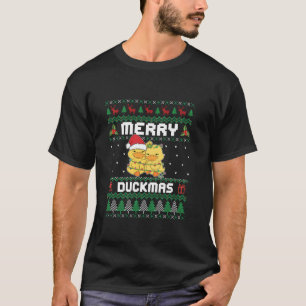 Kerstmis Vrolijke Duckmas Grappige Eenden Lover La T-shirt