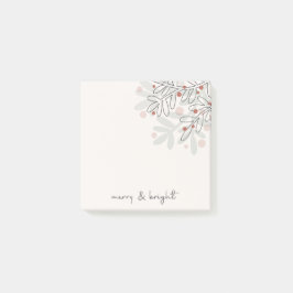 Kerstmis & vrolijke kerst maretak post-it® notes