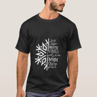 Kerstmis Vrolijkheid Hoop Kerstlied Geloven Licht  T-shirt