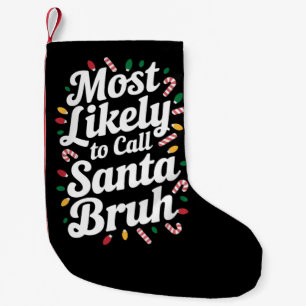 Kerstmis waarschijnlijk bellen Santa Burh kerstfam Kleine Kerstsok