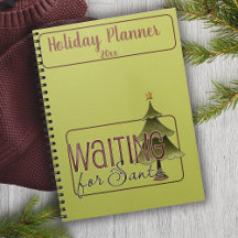 Kerstmis Wachten Op Kerstman Boom Vakantie Planner