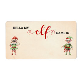 Kerstmis Wat is je Elf Game Label