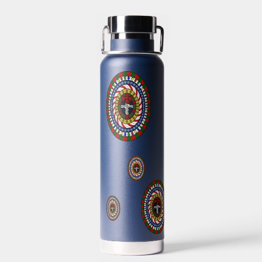 Kerstmis Waterfles (Achterkant)