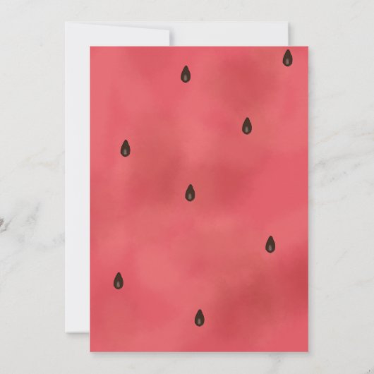 Kerstmis Watermeloen Boom Kaart (Achterkant)