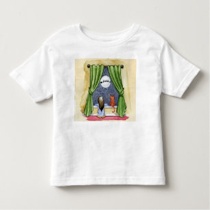 Kerstmis Waterverf Cute Child & Kitty Cat Kinder Shirts