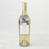 Kerstmis waterverf met foto flessenhanger (Op fles)