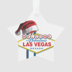 Kerstmis Welkom in Las Vegas Sign Ornament