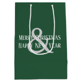 Kerstmis Welsh Terrier bij de boom Medium Cadeauzakje (Achterkant)